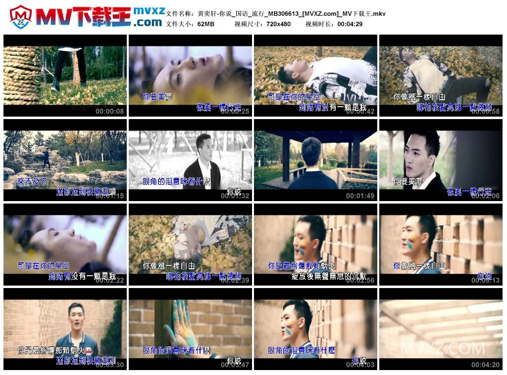 黄奕轩-你说_国语_流行_MB306613
